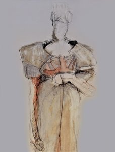 Elegante Modeskizze