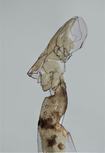 Elegantes Frauenprofil