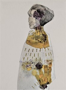 Elegantes Frauenprofil