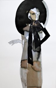 Elegante Frau mit Hut
