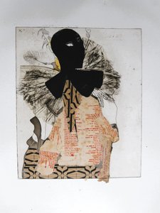 Maskierte Figuren-Collage