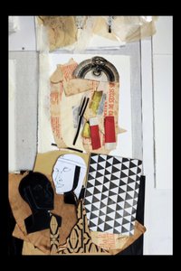 Mixed-Media-Gesichter von Doris Schmitz