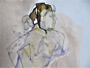 Pastellporträt von Doris Schmitz