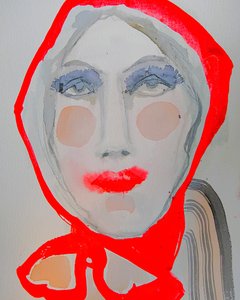 Stilvoller Roter Schal