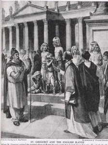 St. Gregor und die englischen Sklaven, Illustration aus 