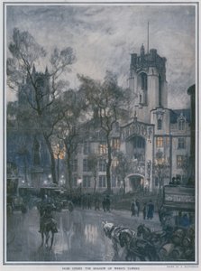 Abenddämmerung im Schatten von Wrens Türmen von Douglas Macpherson