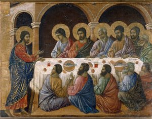Die Passion Christi - Rückseite des Altars von Duccio di Buoninsegna