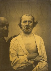 Ein entspanntes Gesicht links, Ekel rechts, 1854-1856, gedruckt 1862