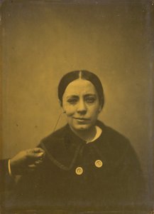 Leichte Senkung des Mundwinkels durch Depression links, falsches Lachen rechts, 1854-185