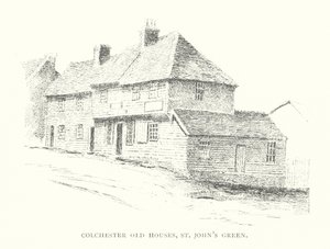 Alte Häuser in Colchester, St John