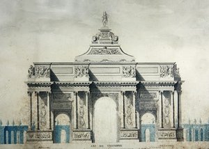 Arc de Triomphe, nach den Entwürfen von Claude Perrault (1613-78) von Dupouy Dupouy