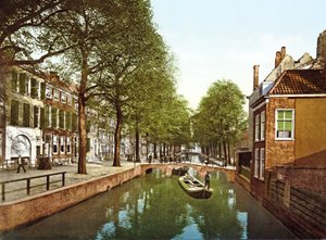 Blick auf einen Kanal in Den Haag
