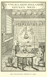 Eine niederländische Küche im Jahr 1746