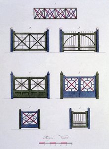 Designs aus dem Magazin der Gartenschätze von G. van Laar, veröffentlicht 1802 von Dutch School