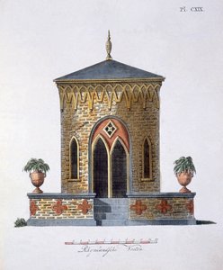 Gartendekorationen, aus Magazin der Gartenschätze von G. van Laar, veröffentlicht 1802