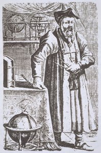 Porträt von William Postel (1510-81), aus seinem De Universitate, Leyden, 1643, illustriert in Geschichte der Magie, veröffentlicht im späten 19. Jahrhundert von Dutch School