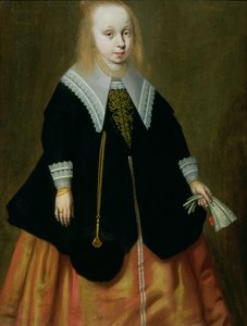 Porträt eines jungen Mädchens, Friesische Schule, 1644