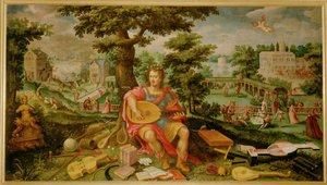 Frühling, eines von vier Gemälden, die die Lebensalter zeigen