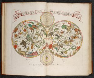 Stellatum Planisphaerium, Ein Planisphäre mit Tierkreiszeichen