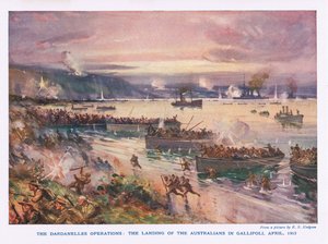Die Dardanellen-Operationen: Die Landung der Australier in Gallipoli, April 1915