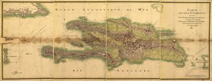Karte der Insel St. Domingue