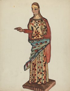 Bulto (Holzfigur eines Heiligen) von E. Boyd