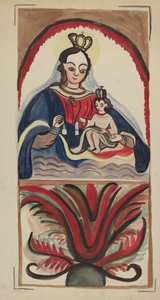 Retablo - Jungfrau und Kind