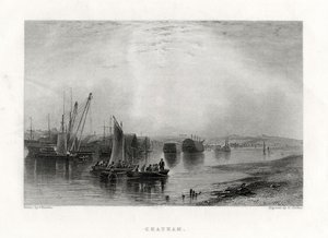 Chatham, Kent, 1860 von E. Finden