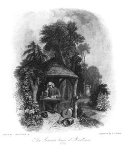 Dr. Johnsons Sommerhaus in Streatham, 1773, 19. Jahrhundert von E. Finden