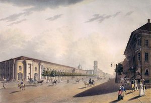 Gostiny Dvor, St. Petersburg, 1820er von E. I. Yessakov