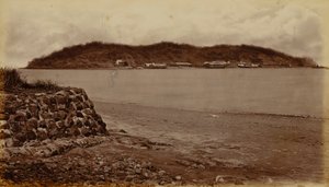 Insel Naos, von Perico, Bucht von Panama von Eadweard Muybridge