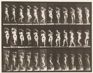 Tafel 147. Treppenabstieg; Wasserkrug auf der rechten Schulter drehen von Eadweard Muybridge