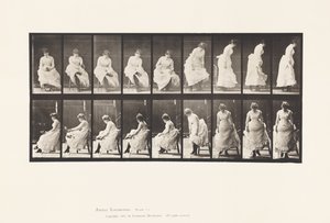 Tafel 422. Toilette; Schuhe anziehen und vom Stuhl aufstehen, 1885