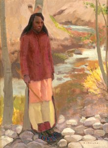 Studie eines Umatilla-Indianers, Columbia River, 1897