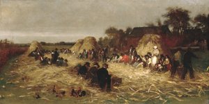 Maisernte auf Nantucket, ca. 1875 von Eastman Johnson