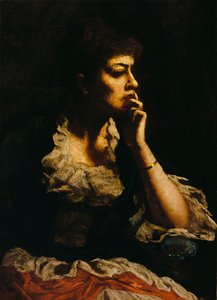 Porträt von Mrs. Eastman Johnson, ca. 1888 von Eastman Johnson