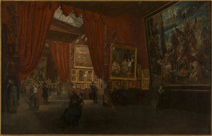 Ausstellung von Werken von Eugène Delacroix, in der Galerie Martinet, Boulevard des Italiens, 1864