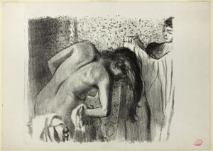 Nach dem Bad (große Version) von Edgar Degas
