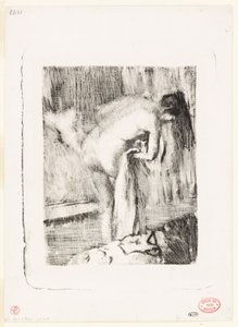 Nach dem Bad II von Edgar Degas
