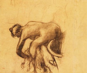 Nach dem Bad, Frau trocknet sich ab von Edgar Degas