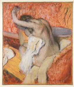 Nach dem Bad - Frau trocknet sich, ca. 1895
