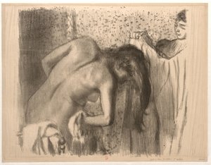 Nach dem Bad von Edgar Degas