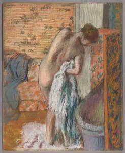 Nach dem Bad von Edgar Degas