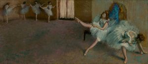Vor dem Ballett von Edgar Degas