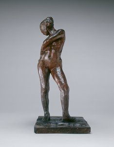 Tänzerin befestigt das Band ihrer Strumpfhose, ca. 1885-1890 von Edgar Degas