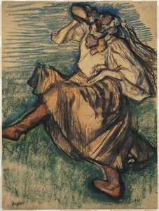 Tänzerin in ukrainischer Tracht von Edgar Degas