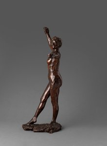 Tänzer bereit zum Tanzen, rechter Fuß nach vorne von Edgar Degas