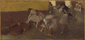 Tänzer im Grünen Zimmer, ca. 1879 von Edgar Degas