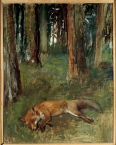 Toter Fuchs im Wald von Edgar Degas