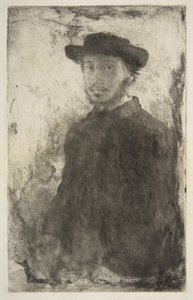 Edgar Degas: Selbstporträt von Edgar Degas